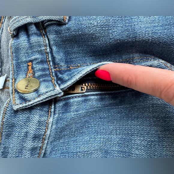 Frame Denim Le Garcon Boyfriend Jean in Cooper size 25 or 2 cotton distressed - Picture 10 of 15